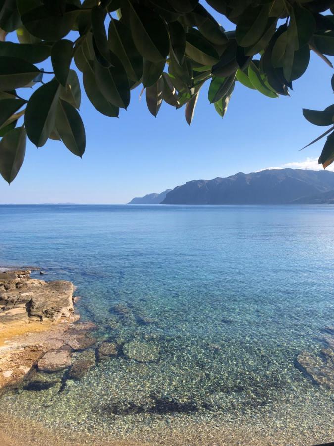 The Island House - Family Size Apt - Overlooking The Aegean - 3 Steps From The Beach Mókhlos Ngoại thất bức ảnh